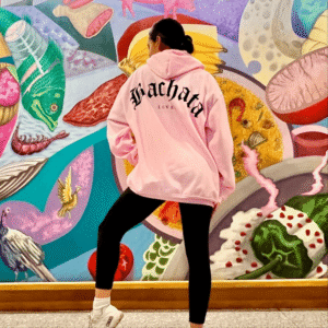 Hoodie Sudadera Bachata Lover Rosa Baby