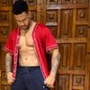 Jersey tipo baseball salsa lover para hombre color rojo vista de frente 5