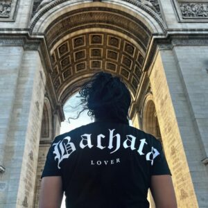 T-shirt Camiseta Playera Bachata Lover negra hombre