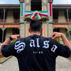 T-shirt Man Playera Hombre  Salsa Lover negra