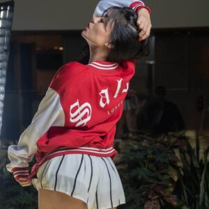 Chamarra Jacket bomber Salsa Lover roja