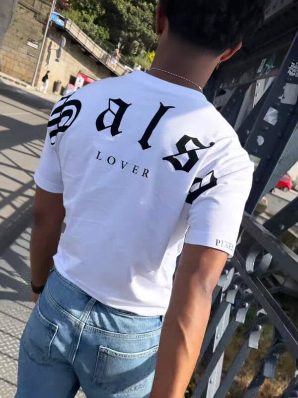 Playera para hombre SALSA LOVER color blanco