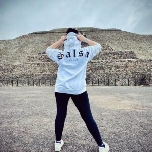 Hoodie Sudadera Salsa Lover Blanca