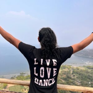 T-shirt Man Playera Hombre Live Love Dance black