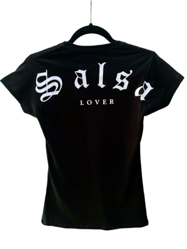 Playera para mujer SALSA LOVER color negro