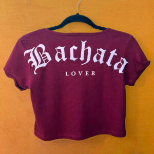 Crop Top Bachata Lover marron mujer