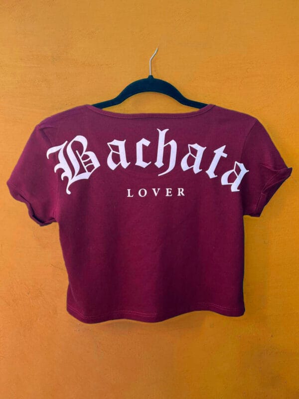 Crop Top BACHATA LOVER color corinto