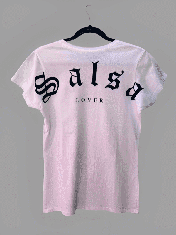 Playera para mujer SALSA LOVER color blanco