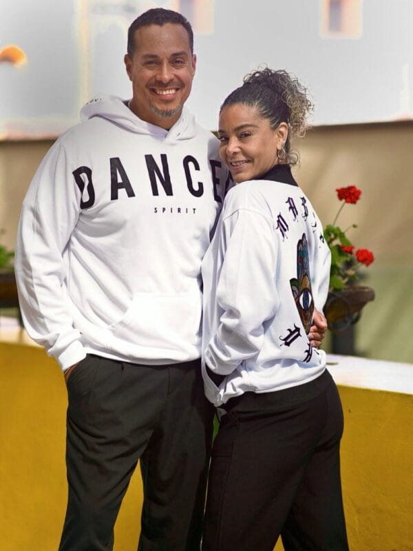 Hoodie DANCER SPIRIT blanco unisex
