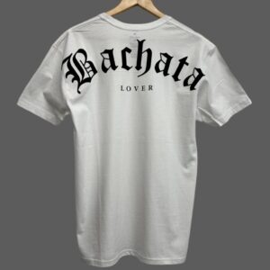 T-shirt Camiseta Playera Bachata Lover Blanca hombre