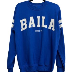 Sweater Sudadera Azul Baila con el Corazón X