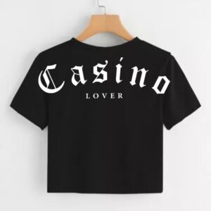 Crop Top Casino Lover Negro