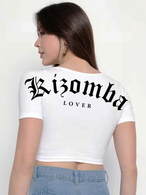 Crop Top KIZOMBA LOVER color blanco