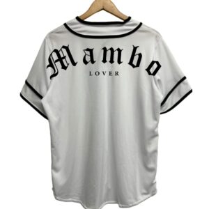 Casaca Jersey Mambo Lover blanco espalda