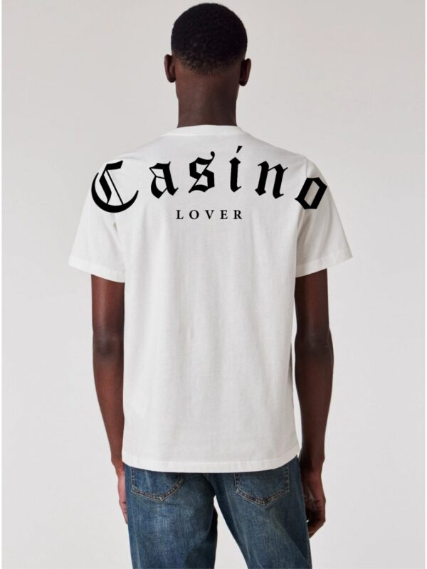 Playera para hombre CASINO LOVER color blanco