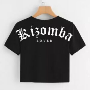 Crop Top Kizomba Lover Negro mujer