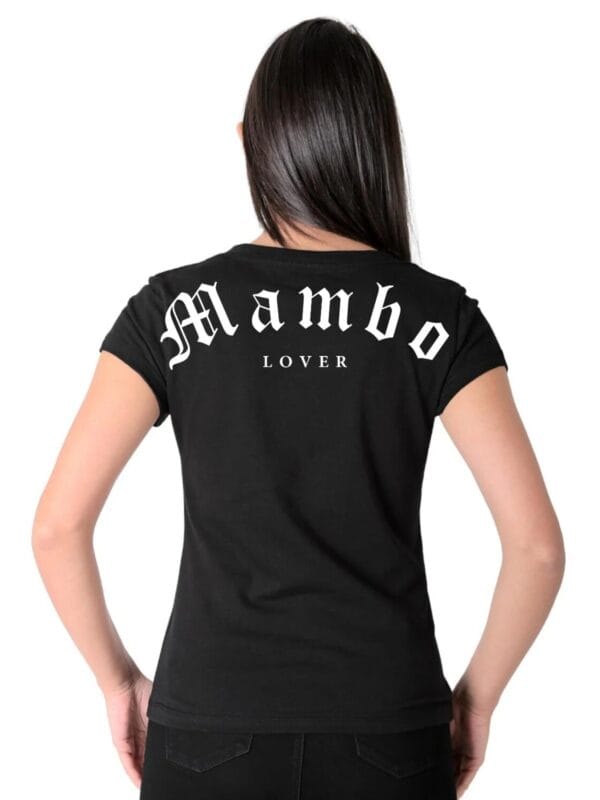 Playera para mujer MAMBO LOVER color negro
