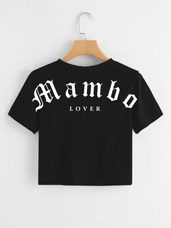 Crop Top MAMBO LOVER color negro