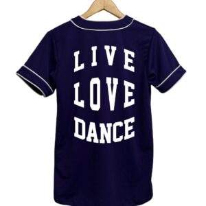 jersey casaca live love dance azul marino espalda