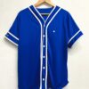 jersey salsa lover color azul rey tipo baseball unisex vista de frente