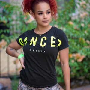 Playera Blusa DANCER Spirit Negra mujer