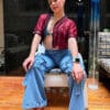 jersey bachata lover marron crop top corinto isa frtente 3