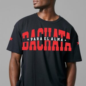 T-shirt Playera Negra Hombre Bachata para el alma