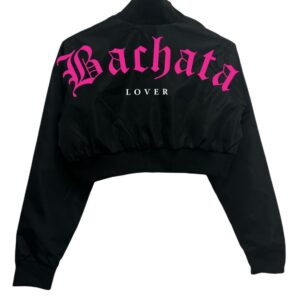 Chamarra Crop Top bomber mujer Jacket Woman Bachata Lover