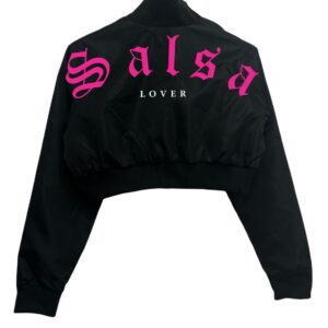 Chamarra Crop Top bomber mujer Jacket Woman Salsa Lover