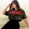 Playera Oversize Crop Top Mineral Mujer Energía Libre algodón 100% 6