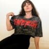 Playera Oversize Crop Top Mineral Mujer Energía Libre algodón 100% 3