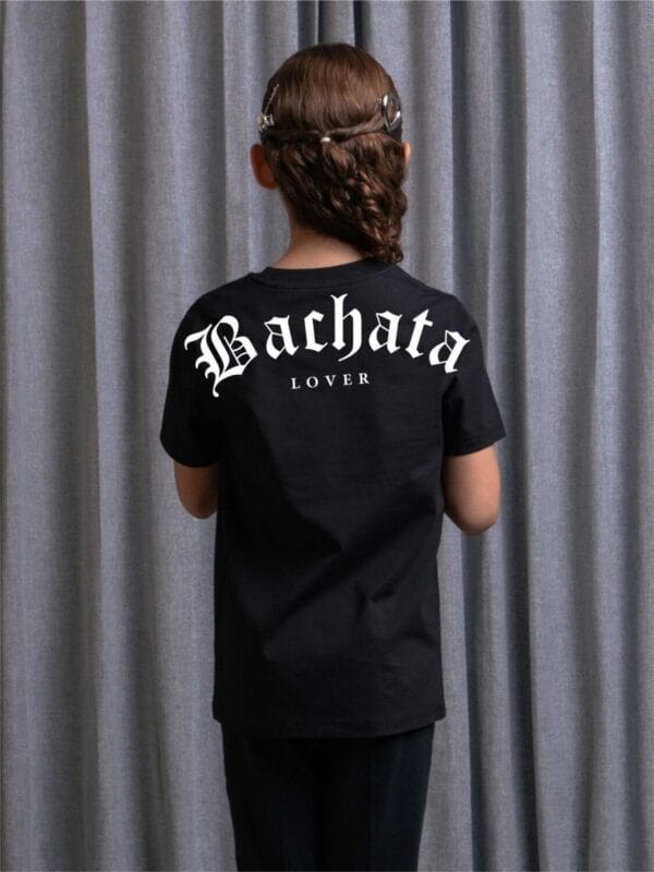Playera para niño BACHATA LOVER color negro