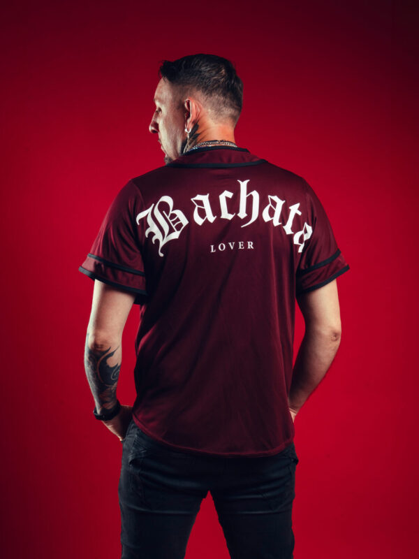 bachata lover marron jersey unisex espalda