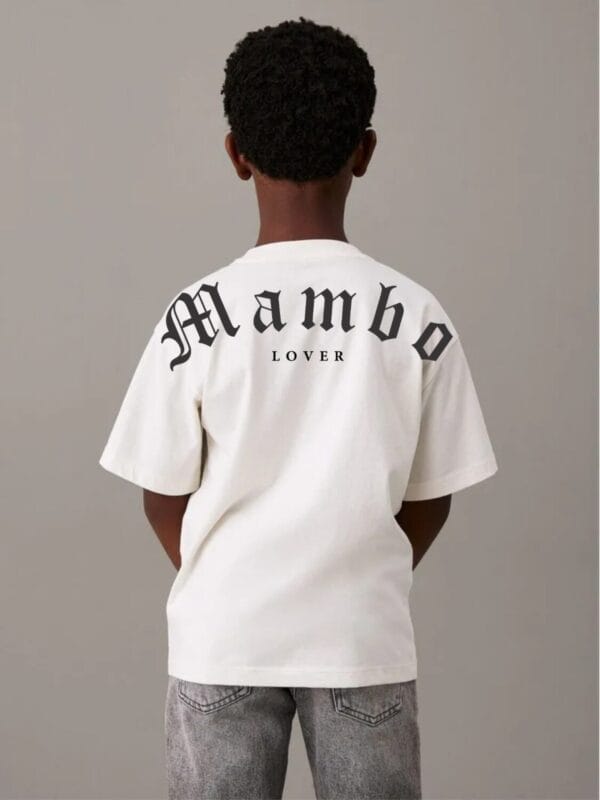Playera para niño MAMBO LOVER color blanco