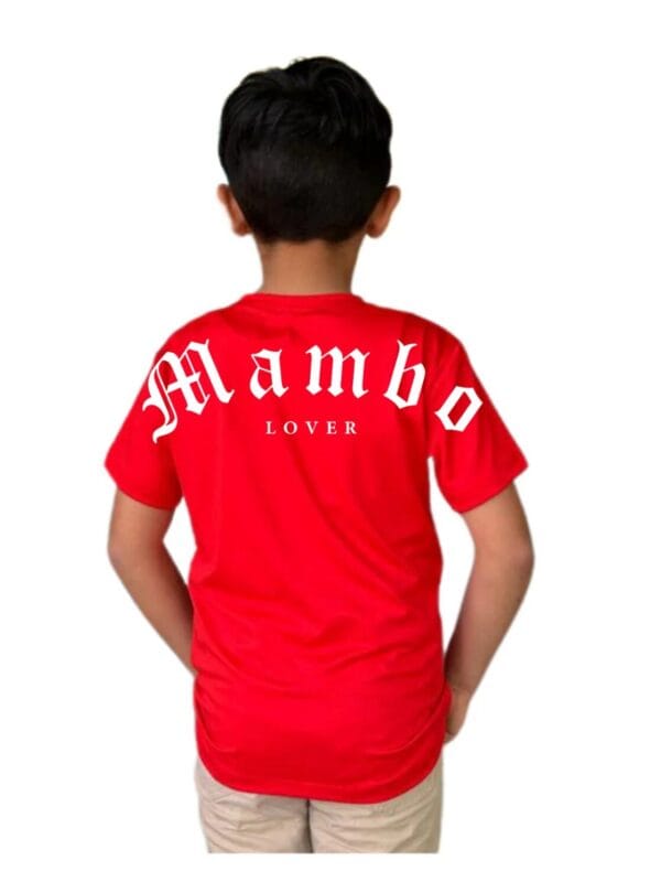 Playera para niño MAMBO LOVER color rojo