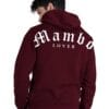 sudadera con gorro con cierre mambo lover marron 1