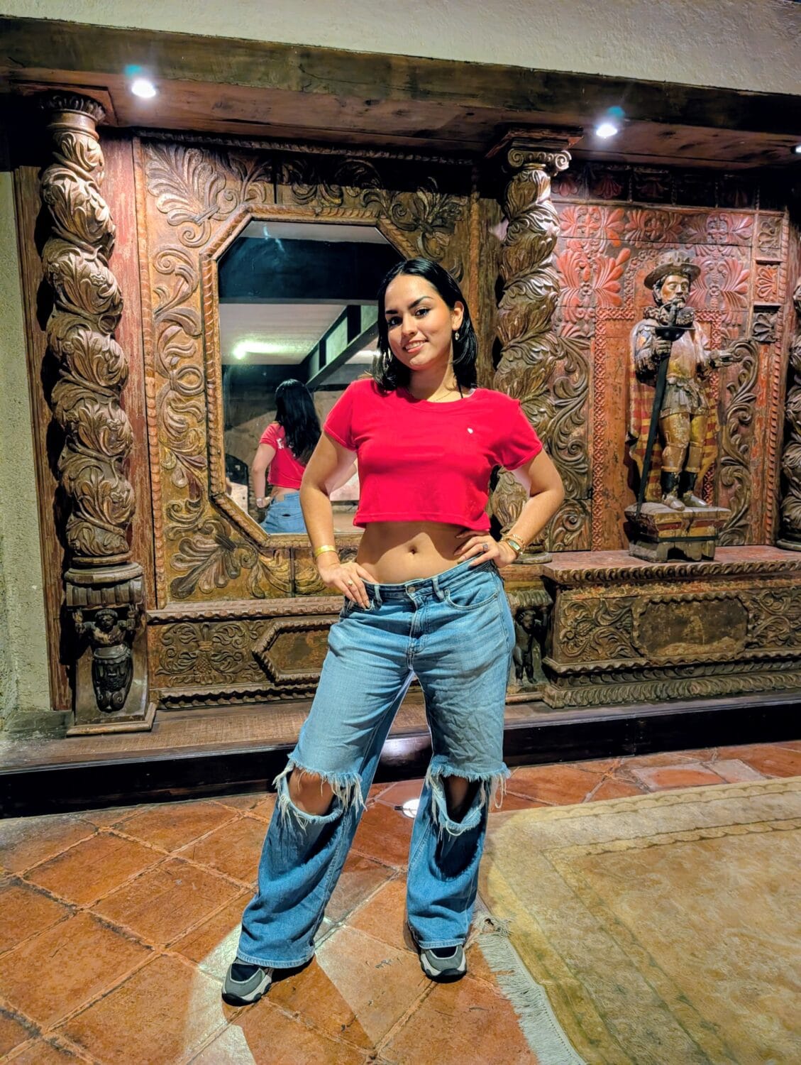 crop top rojo con blanco salsa lover 2