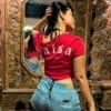 crop top rojo con blanco salsa lover 4