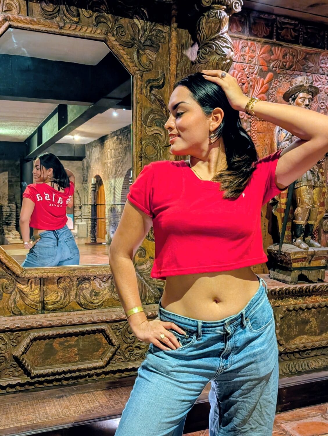 crop top rojo con blanco salsa lover 5