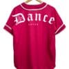 jersey casaca dance lover rosa fiusha espalda