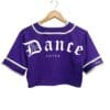 Casaca Jersey crop top Dance Lover morada espalda