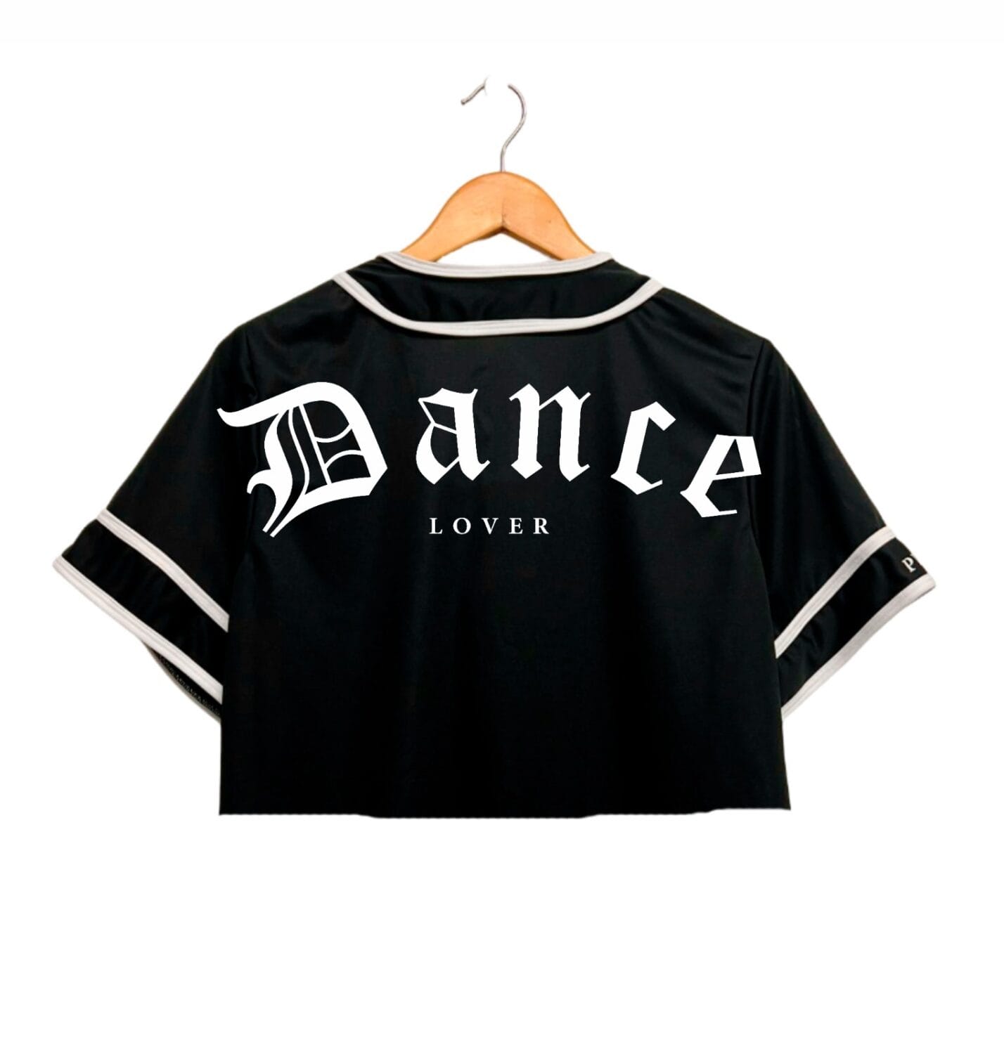 Casaca Jersey crop top Dance Lover negro espalda