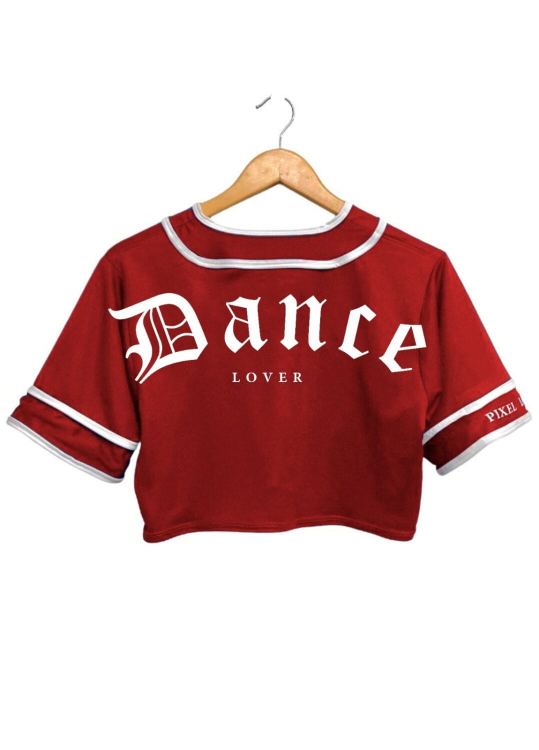 Casaca Jersey crop top Dance Lover roja espalda