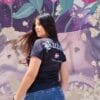 bachata tradicional playera negra mujer 3