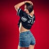 jersey croptop negra mujer salsa lover lateral