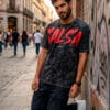 playera salsa brava color negro mineral unisex frente 1