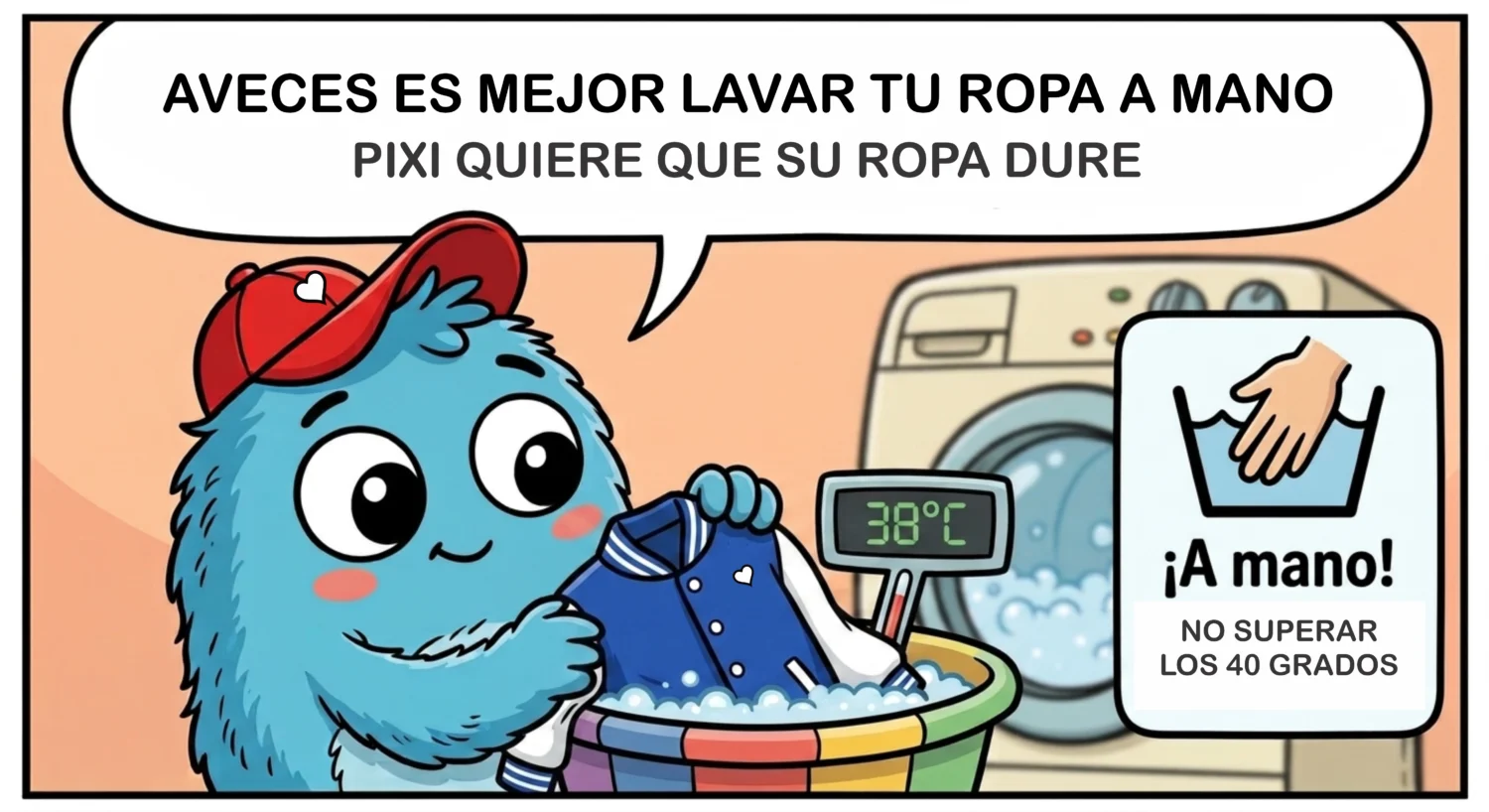 pixel cuidado ropa lavado 3.3