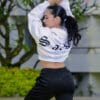 sudadera crop top blanca oversize salsa lover